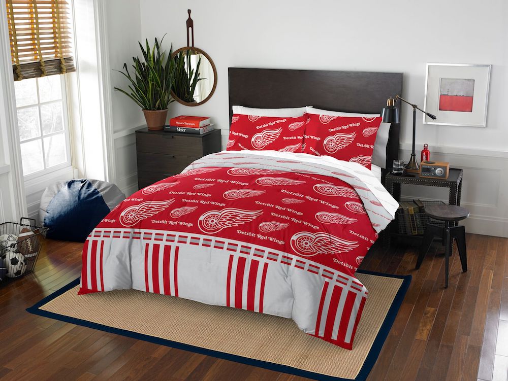 Detroit Red Wings QUEEN Bed in a Bag Set
