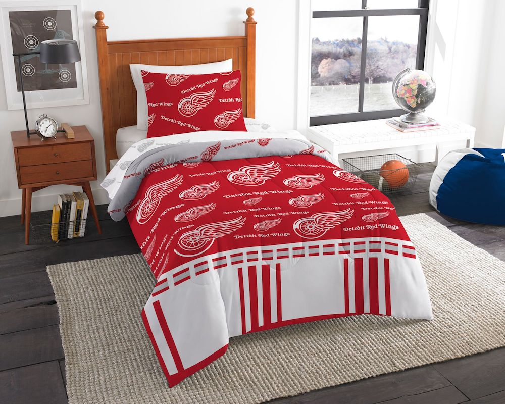 Detroit Red Wings TWIN Bed in a Bag Set