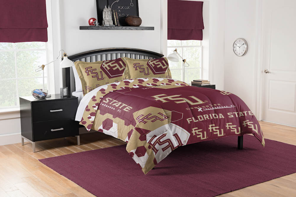 Florida State Seminoles QUEEN/FULL size Comforter and 2 Shams