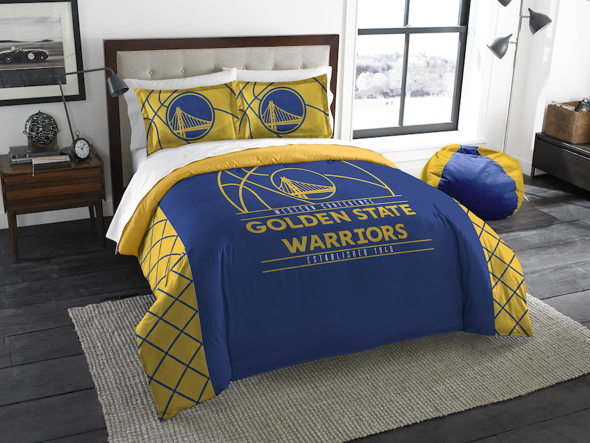Golden State Warriors QUEEN/FULL size Comforter and 2 Shams