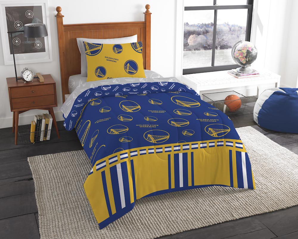 Golden State Warriors TWIN Bed in a Bag Set