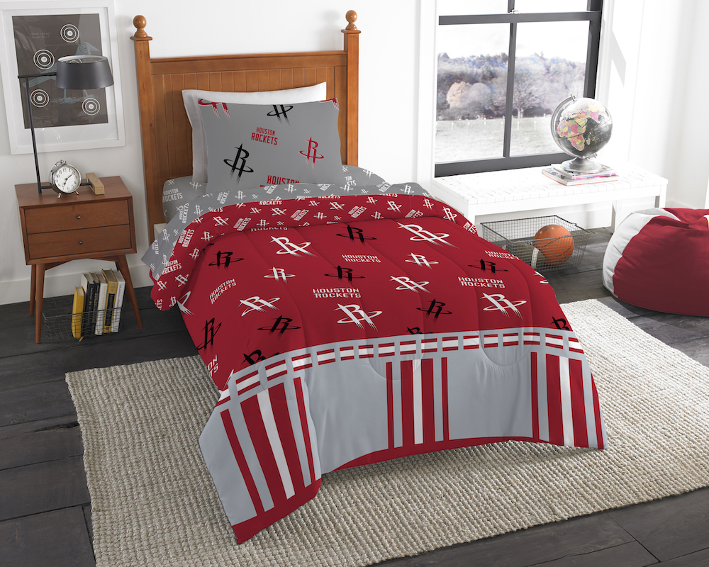 Houston Rockets TWIN Bed in a Bag Set