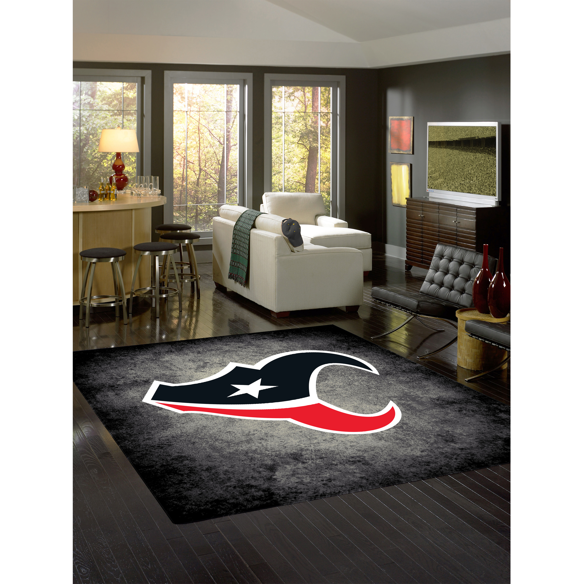 Houston Texans 6 X 8 DISTRESSED Rug