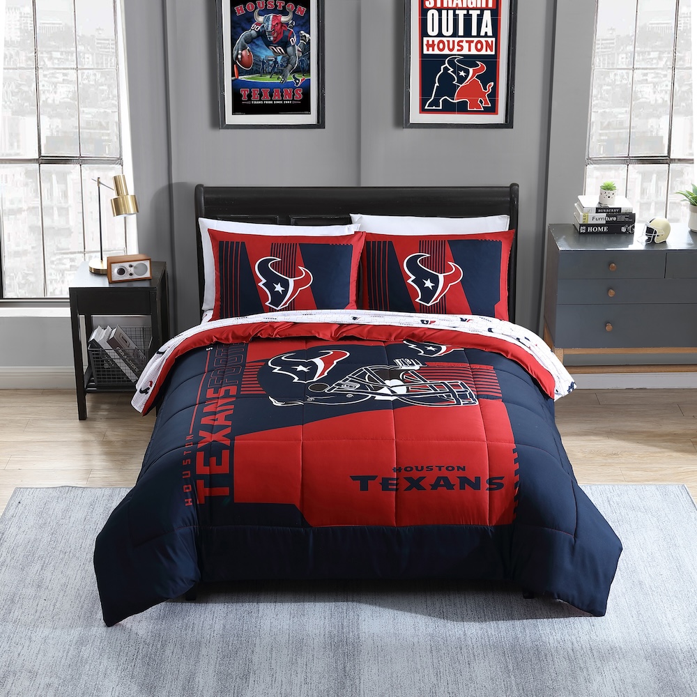 Houston Texans FULL Bed in a Bag Set
