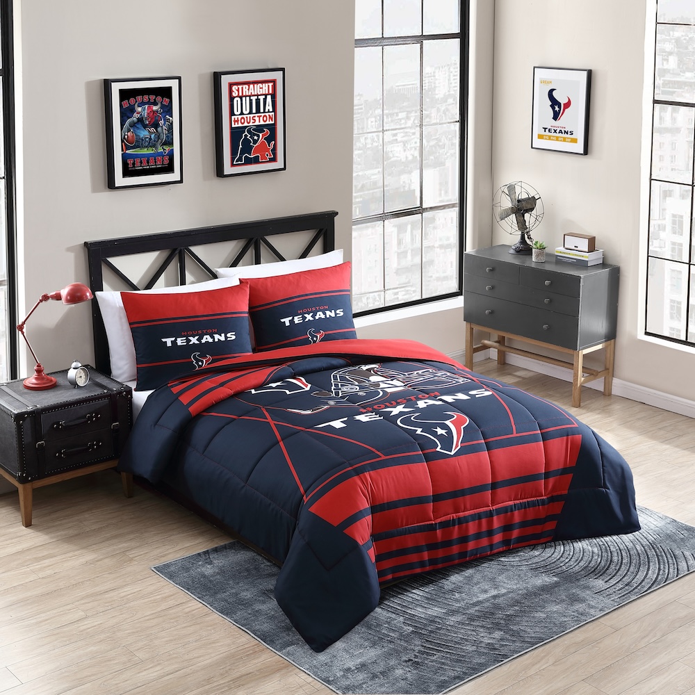 Houston Texans QUEEN/FULL size Comforter and 2 Shams