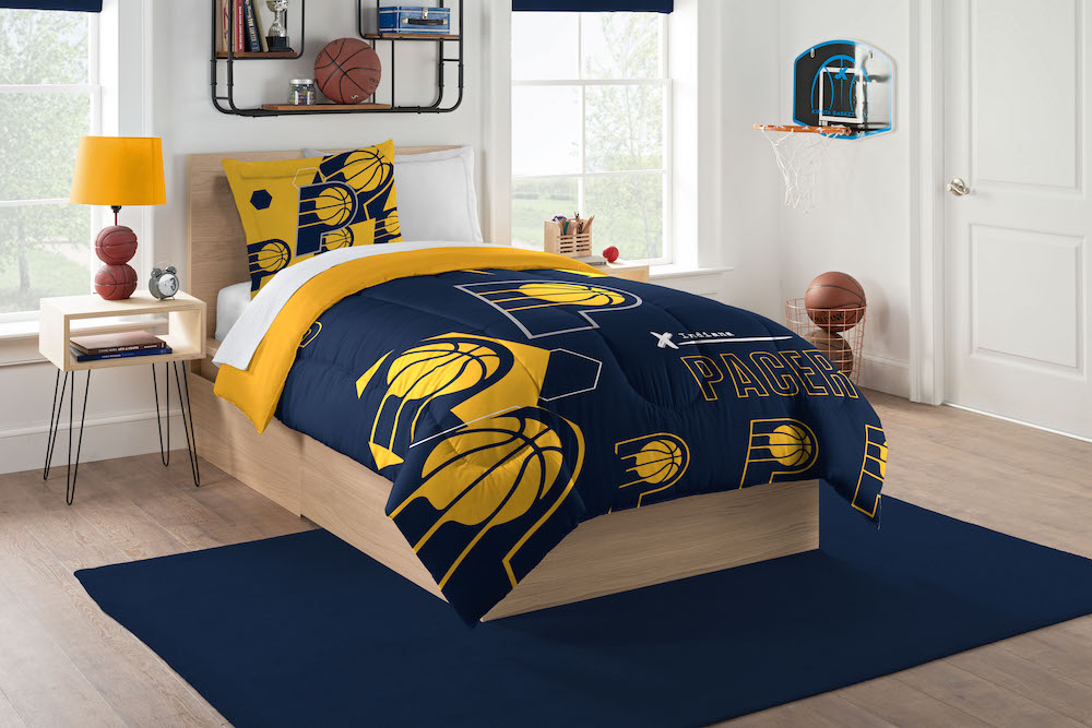 Indiana Pacers Twin Comforter Set with Sham