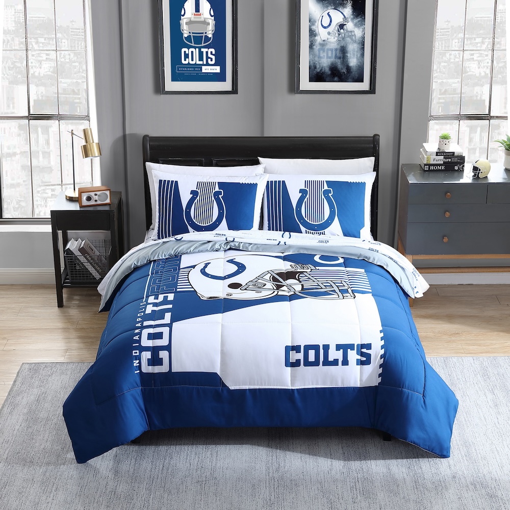 Indianapolis Colts FULL Bed in a Bag Set