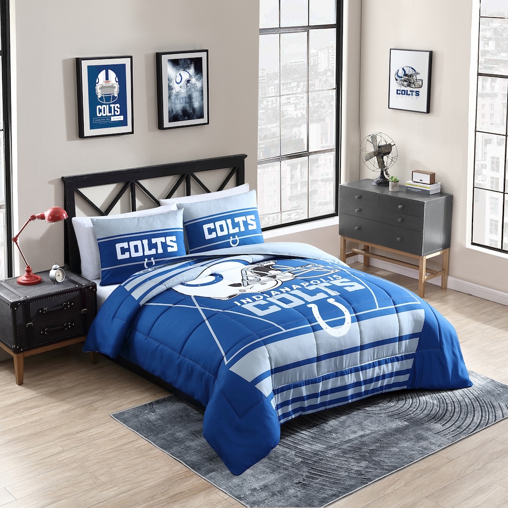 Indianapolis Colts QUEEN/FULL size Comforter and 2 Shams