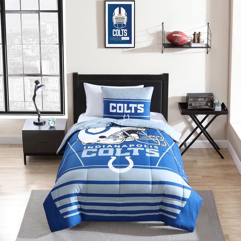 Indianapolis Colts Twin Comforter Set with Sham