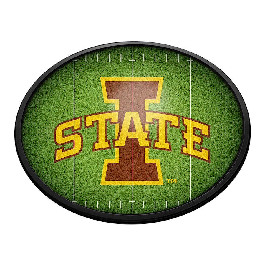 Iowa State Cyclones ON THE 50 Slimline LED Wall Sign ~ OVAL