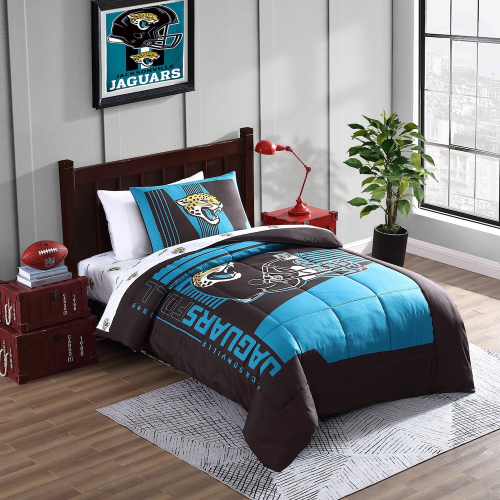 Jacksonville Jaguars TWIN Bed in a Bag Set
