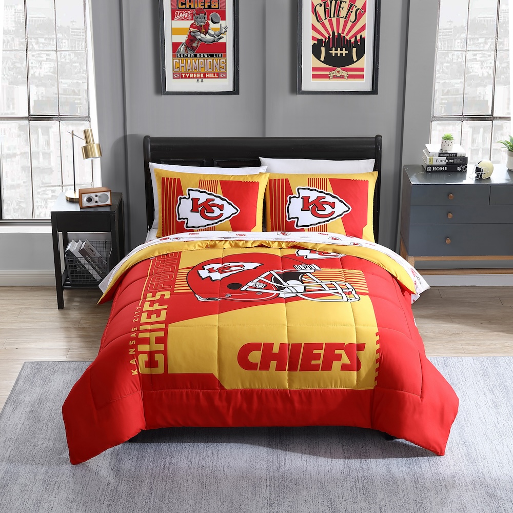 Kansas City Chiefs FULL Bed in a Bag Set