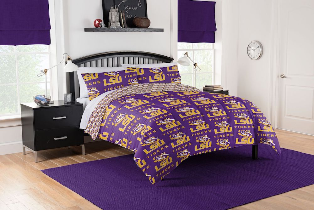 LSU Tigers FULL Bed in a Bag Set