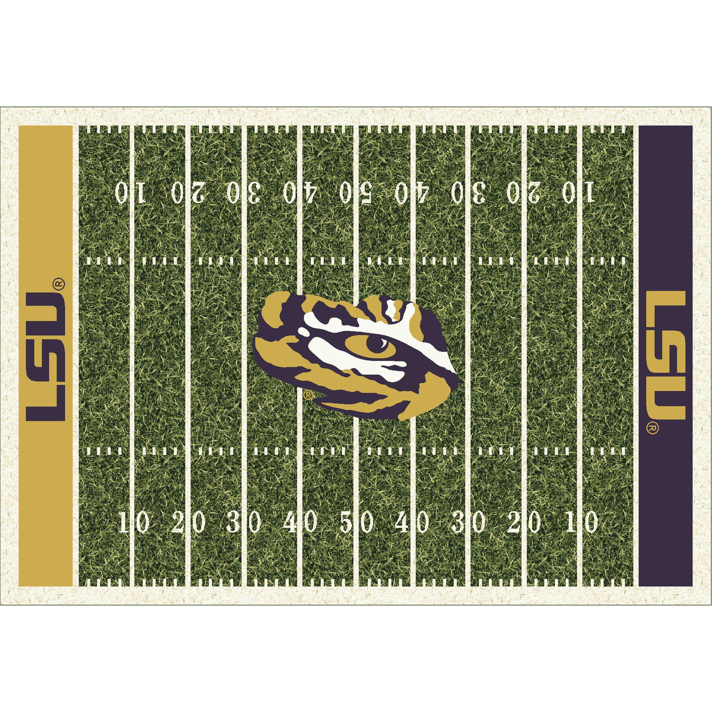 LSU Tigers 8 X 11 HOMEFIELD Rug