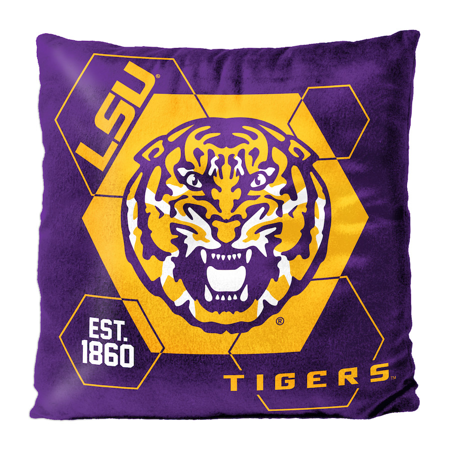 LSU Tigers Velvet REVERSE Pillow