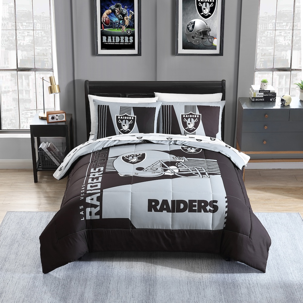 Las Vegas Raiders FULL Bed in a Bag Set