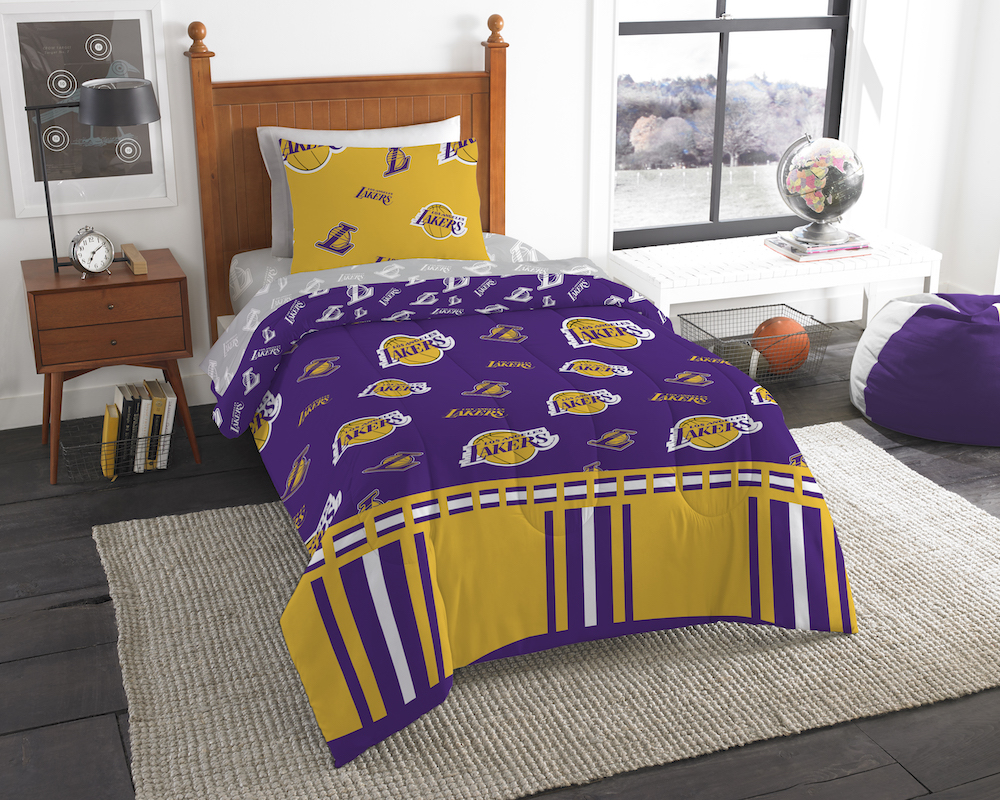 Los Angeles Lakers TWIN Bed in a Bag Set