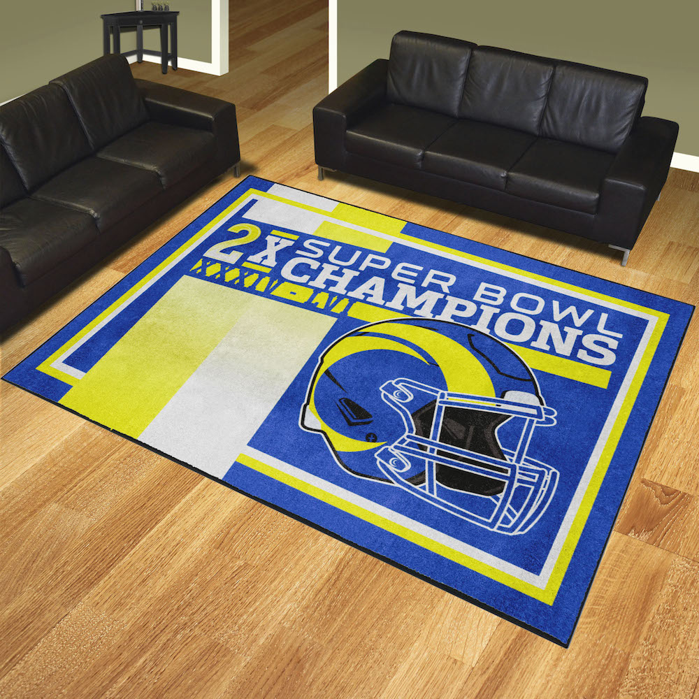 x 10 ft FANMATS East Tennessee State University 8ft Plush Area Rug 