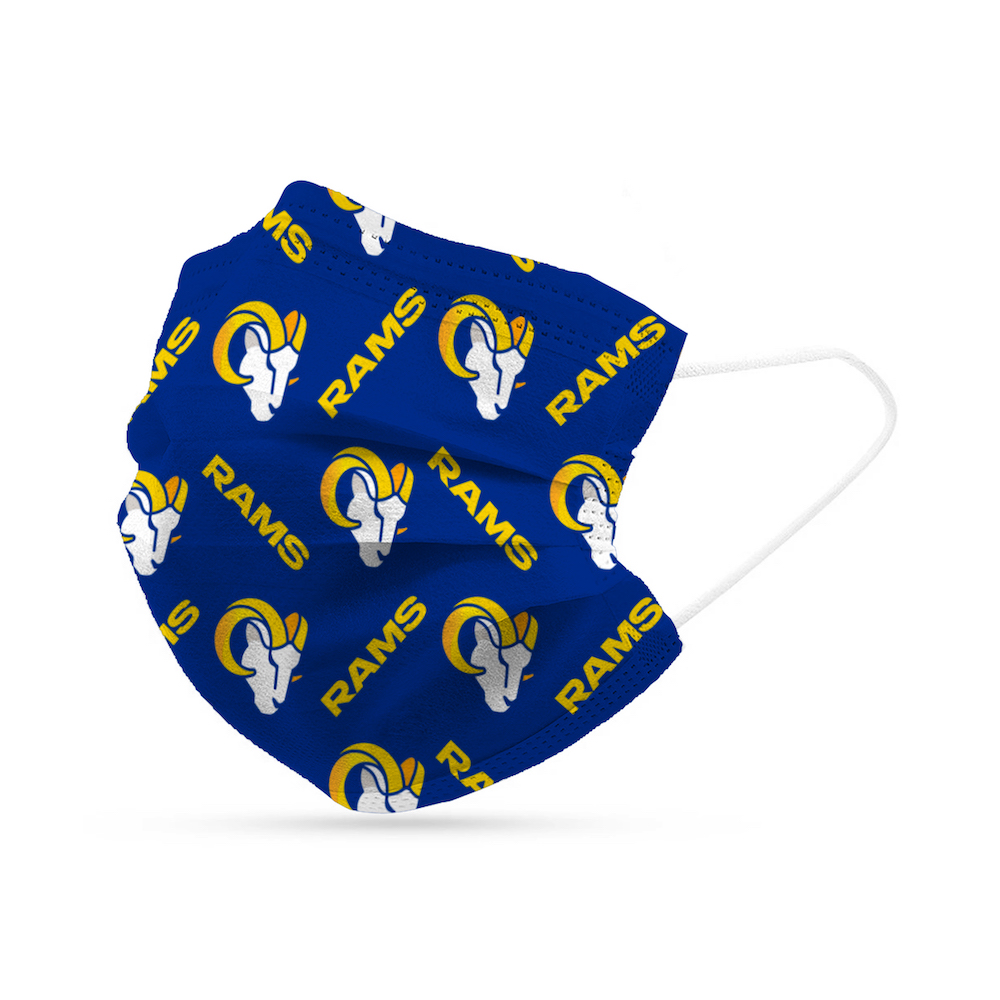 Los Angeles Rams Disposable Face Covering Masks (pk of 6)