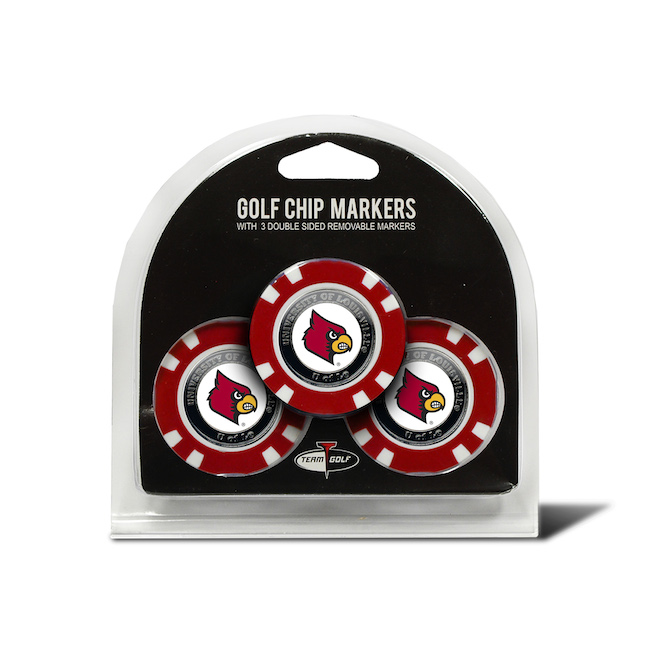 Louisville Cardinals 3 Pack Golf Chips