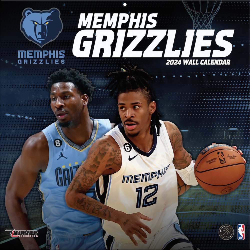 Memphis Grizzlies 2024 NBA Team Wall Calendar Buy at KHC Sports