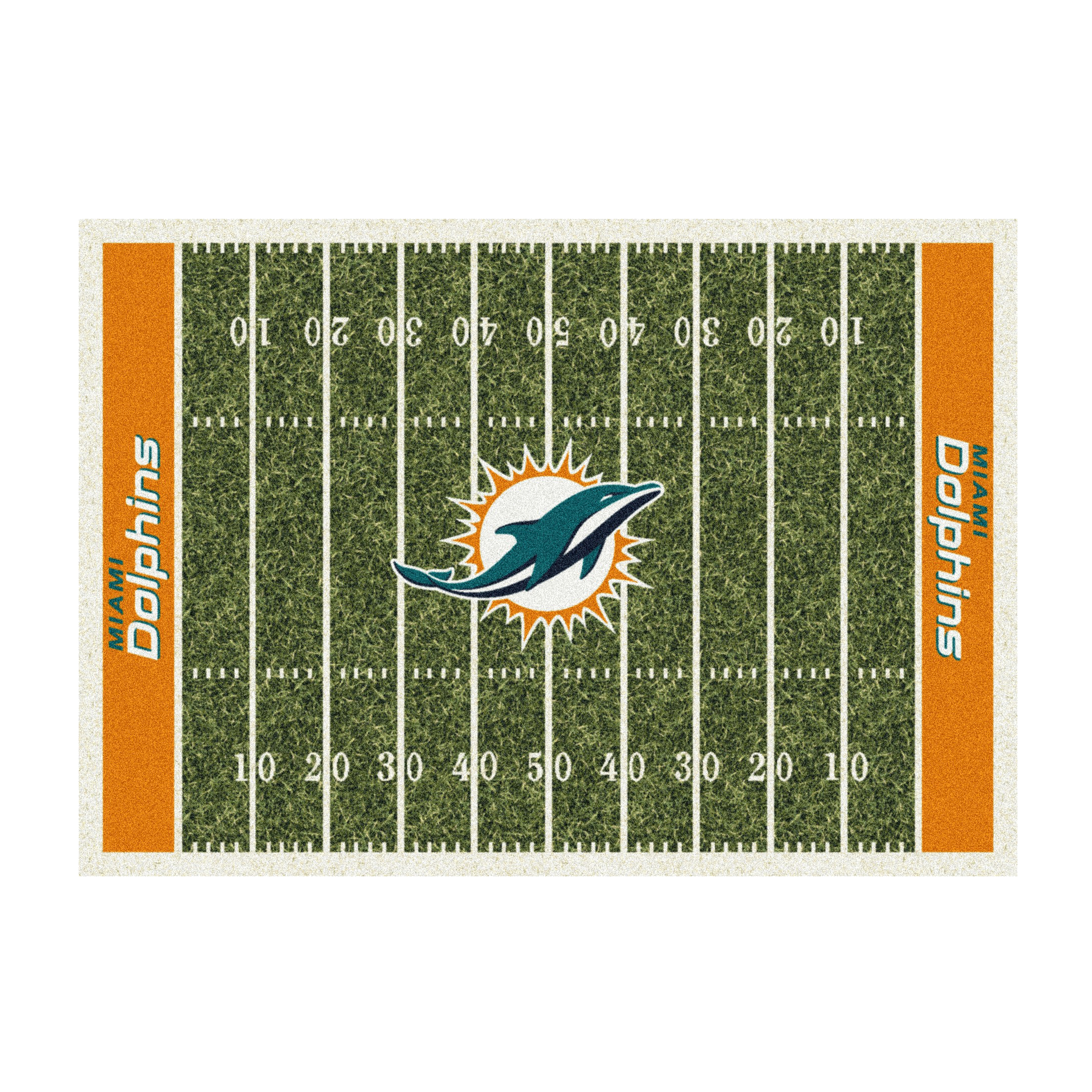 Miami Dolphins 8 X 11 HOMEFIELD Rug