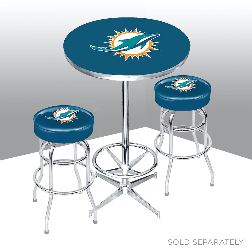 Miami Dolphins Chrome Bar Stool