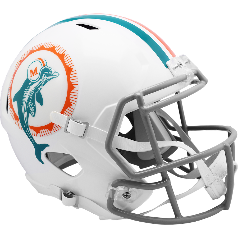 Miami Dolphins Speed Replica THROWBACK Football Helmet 1972