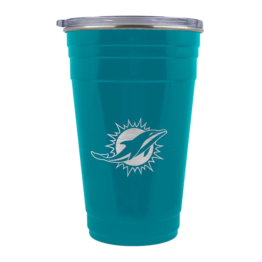 Miami Dolphins 22 oz TAILGATER Travel Tumbler
