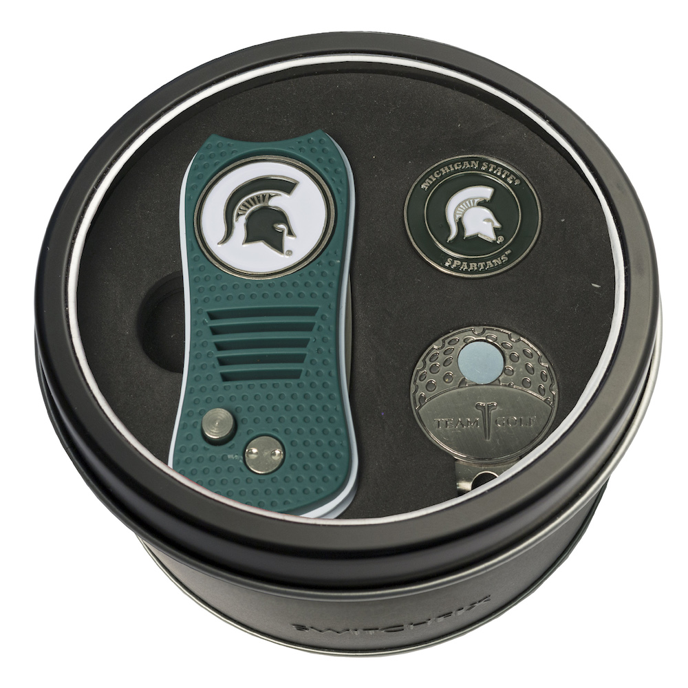 Michigan State Spartans Switchblade Divot Tool Cap Clip and Ball Marker Gift Pack