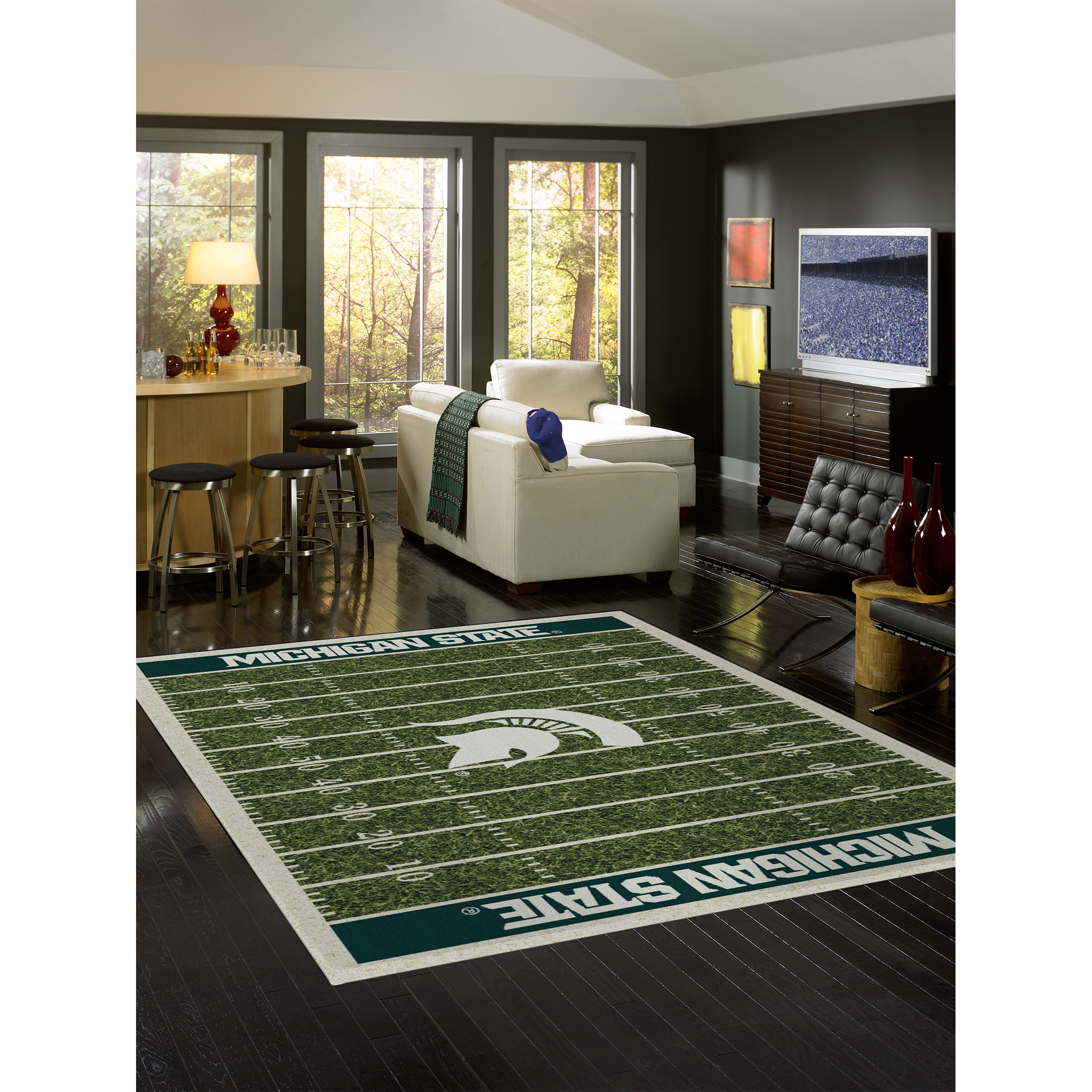 Michigan State Spartans 6 X 8 SPIRIT Rug