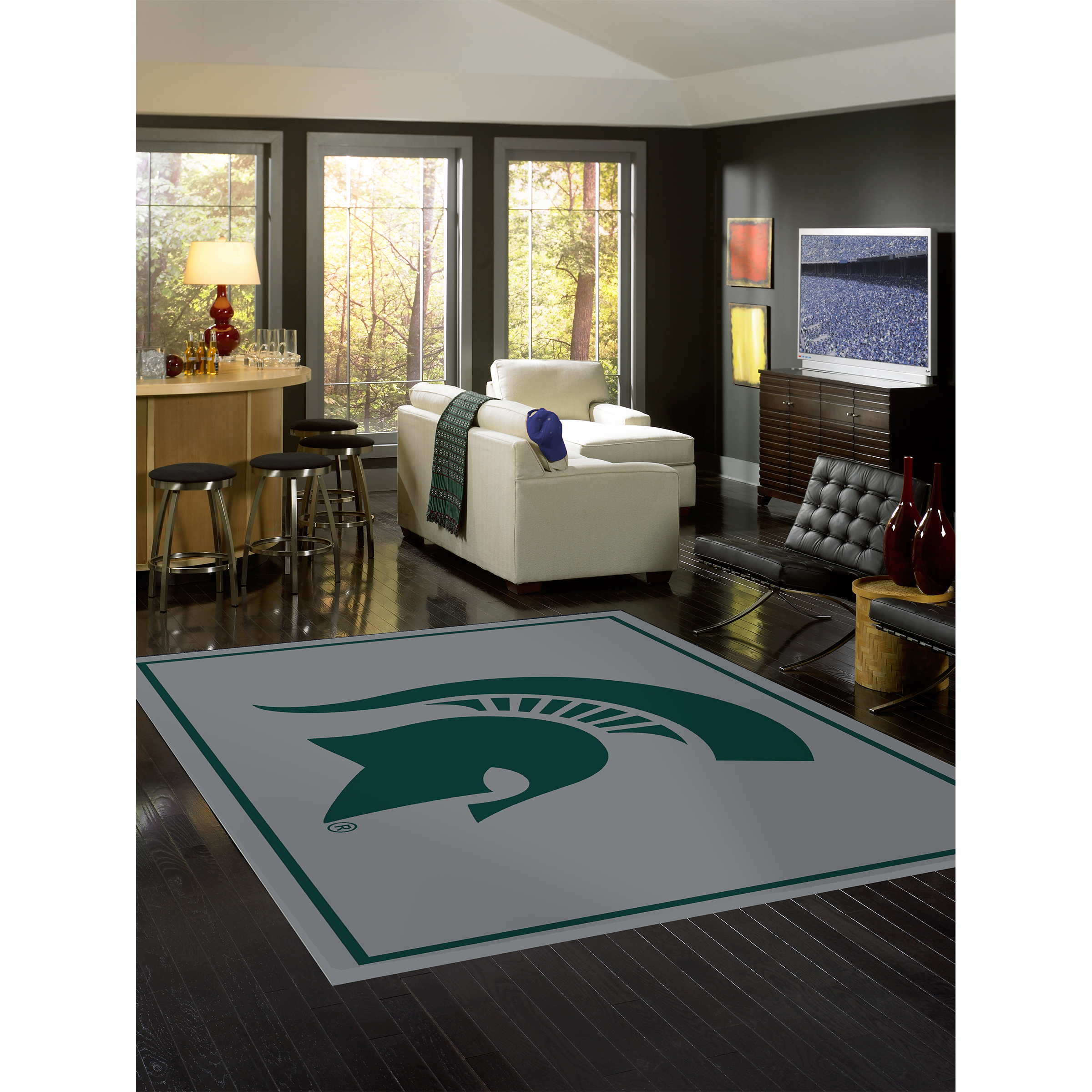 Michigan State Spartans 8 X 11 SPIRIT Rug