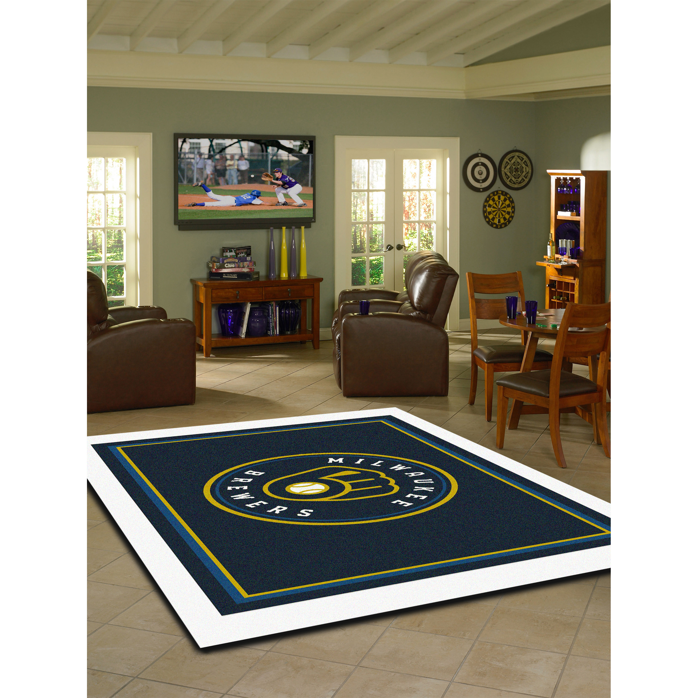 Milwaukee Brewers 6 X 8 SPIRIT Rug