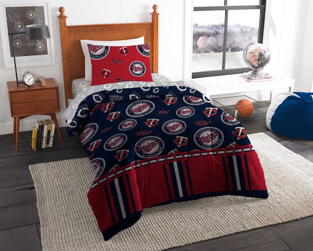 Minnesota Twins TWIN Bed in a Bag Set