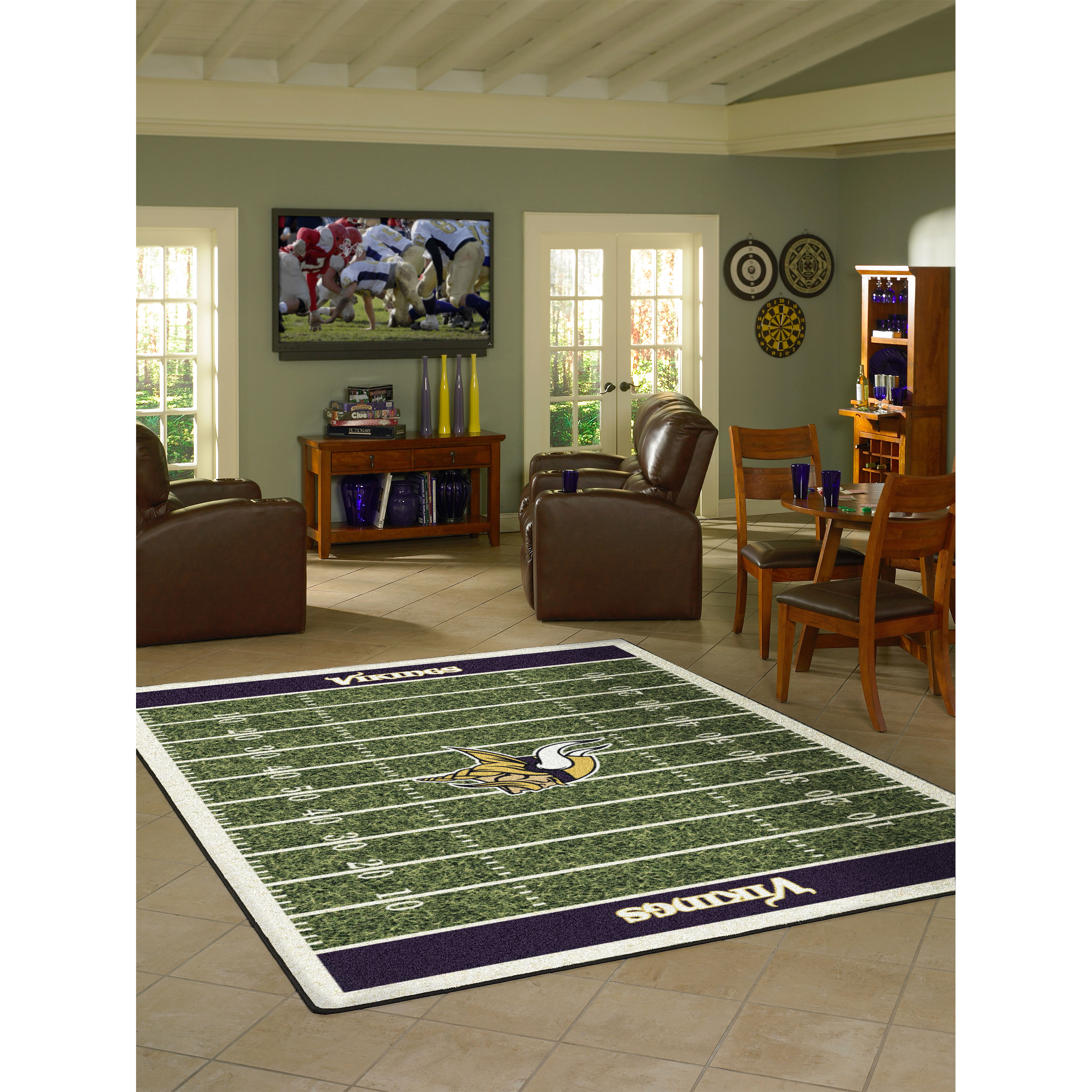 Minnesota Vikings 8 X 11 HOMEFIELD Rug