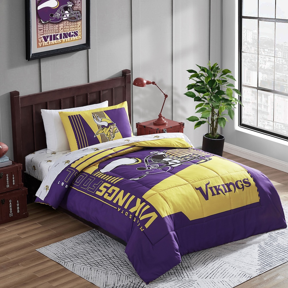 Minnesota Vikings TWIN Bed in a Bag Set