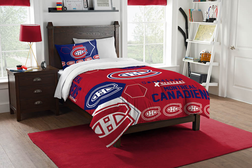 Montreal Canadiens Twin Comforter Set with Sham