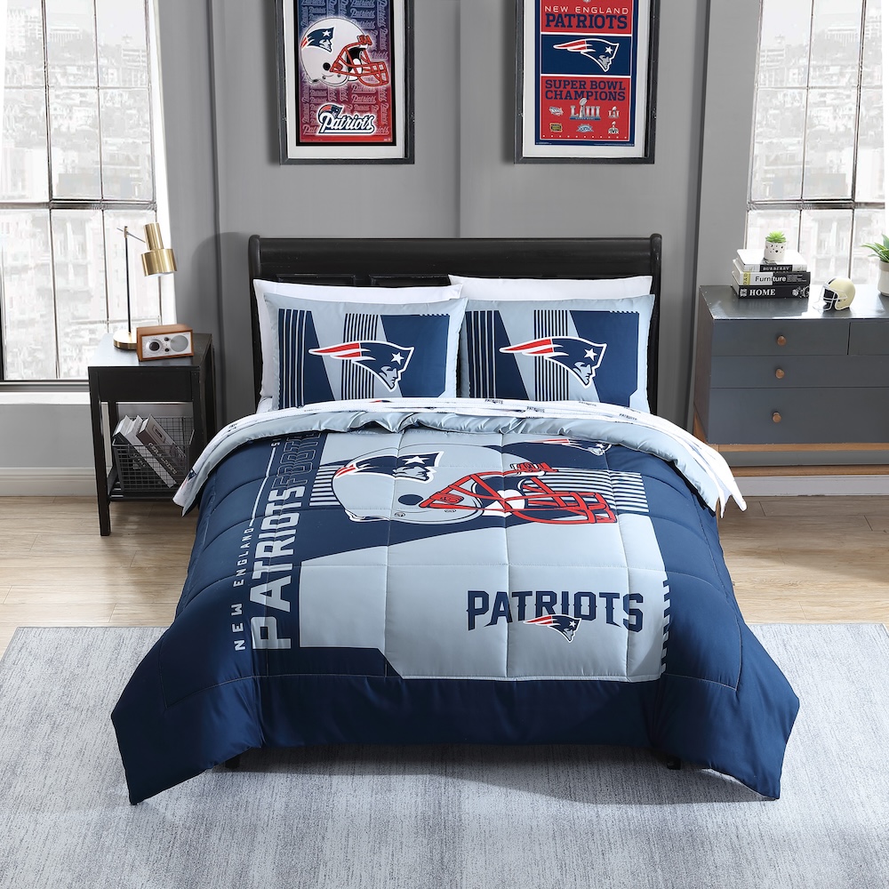 New England Patriots FULL Bed in a Bag Set