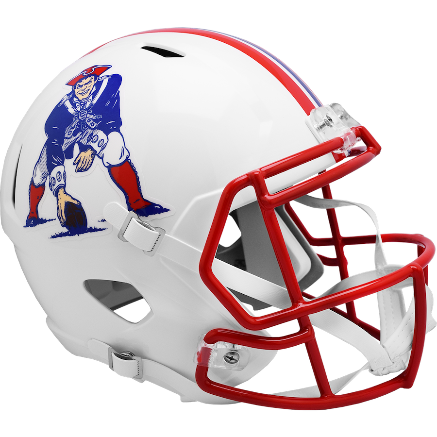 New England Patriots Speed Replica THROWBACK Football Helmet 1990-1992