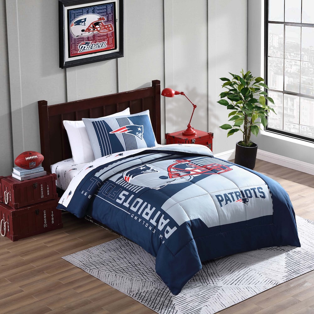 New England Patriots TWIN Bed in a Bag Set