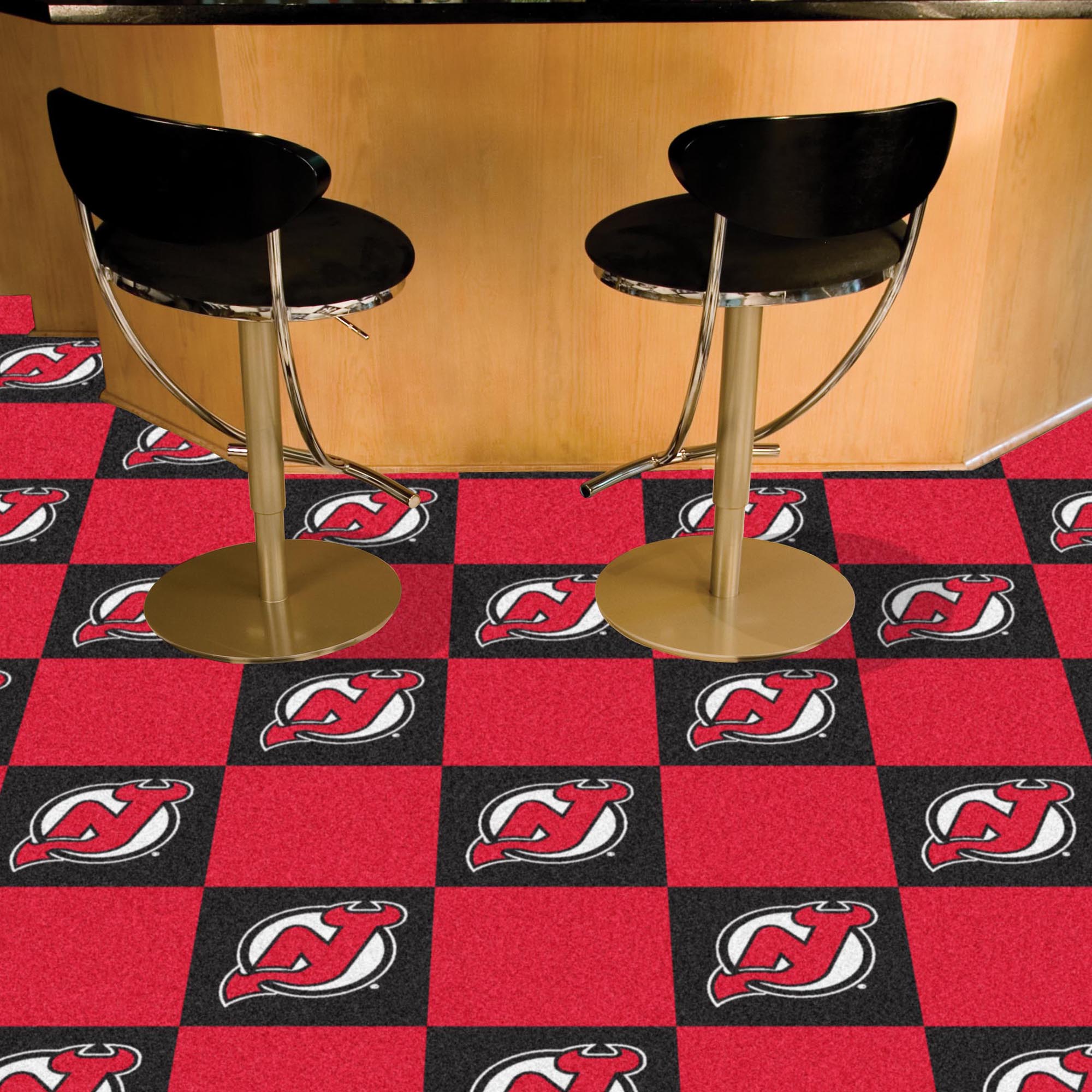New Jersey Devils Carpet Tiles 18x18 in.