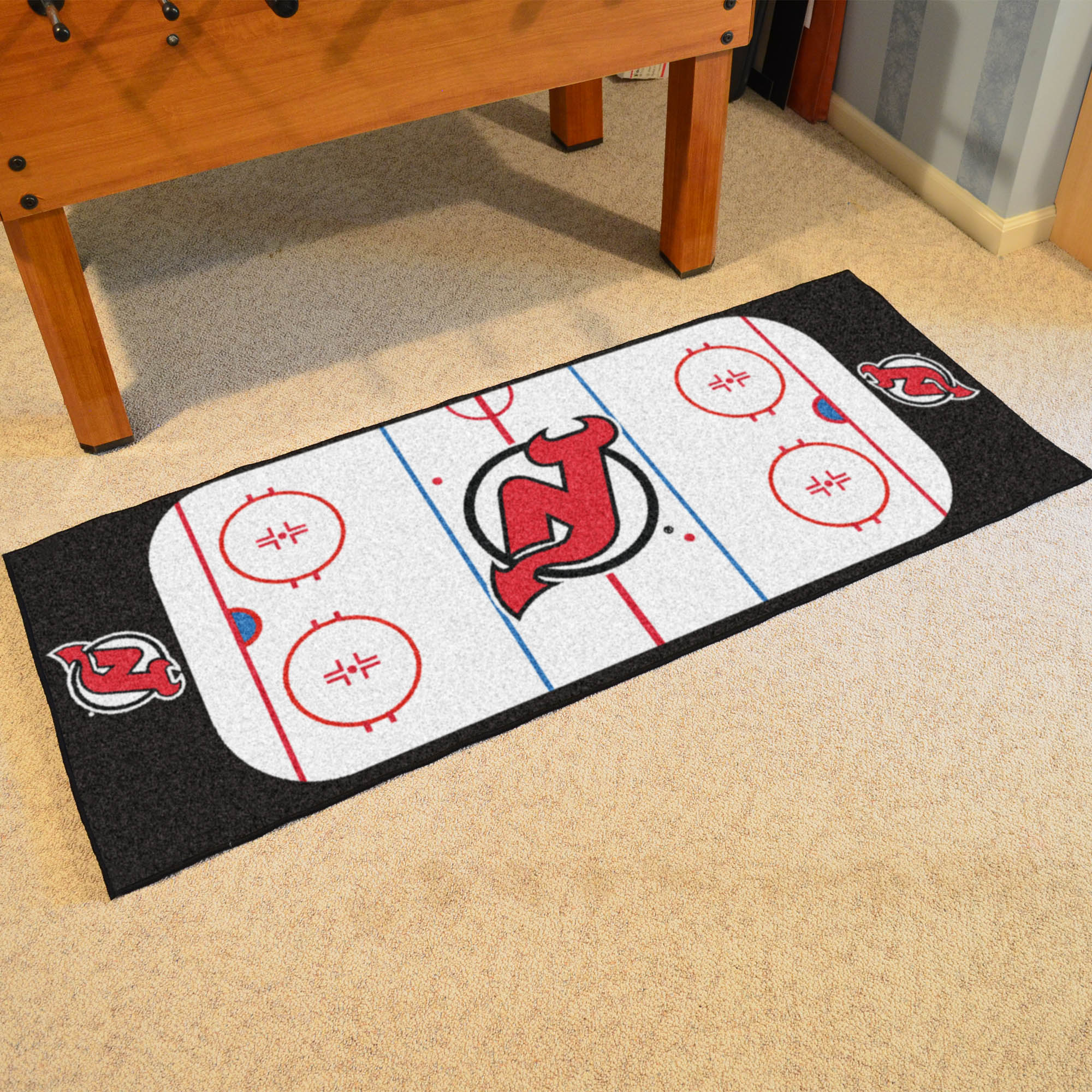 New Jersey Devils 30 x 72 Hockey Rink Carpet Runner