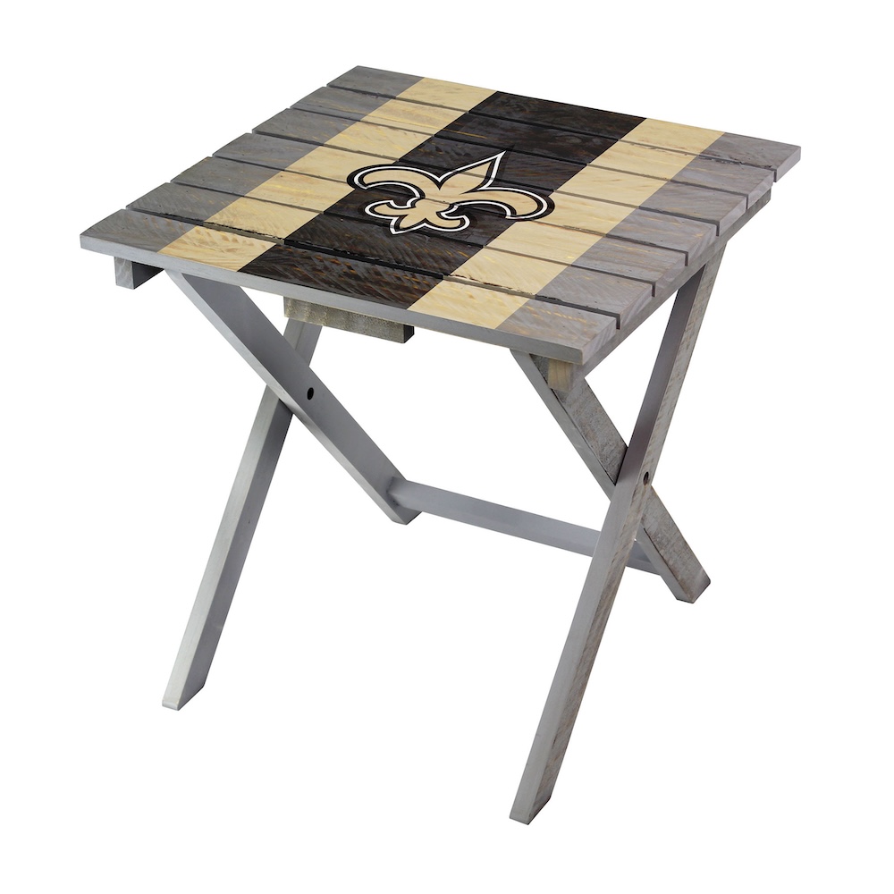 New Orleans Saints Wooden Adirondack Folding Table