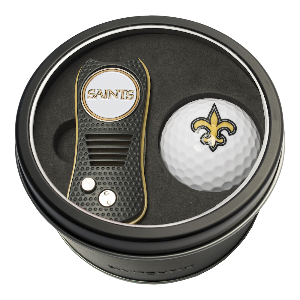 New Orleans Saints Switchblade Divot Tool and Golf Ball Gift Pack