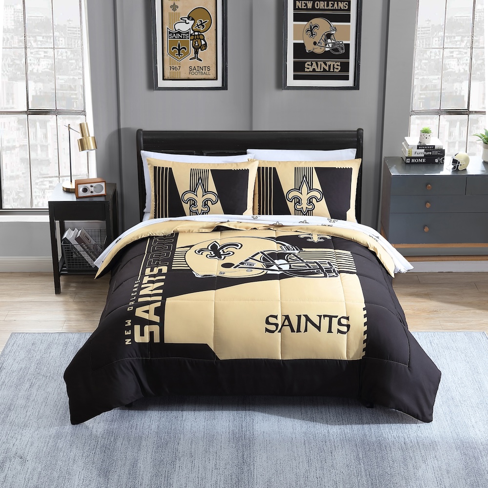 New Orleans Saints FULL Bed in a Bag Set