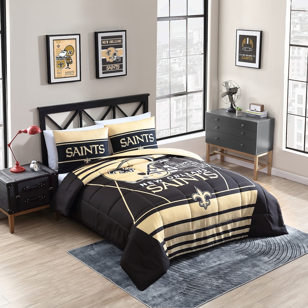 New Orleans Saints QUEEN/FULL size Comforter and 2 Shams