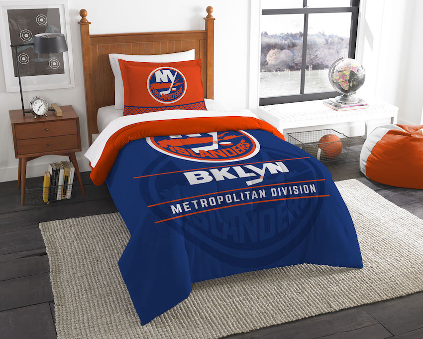 New York Islanders Twin Comforter Set with Sham