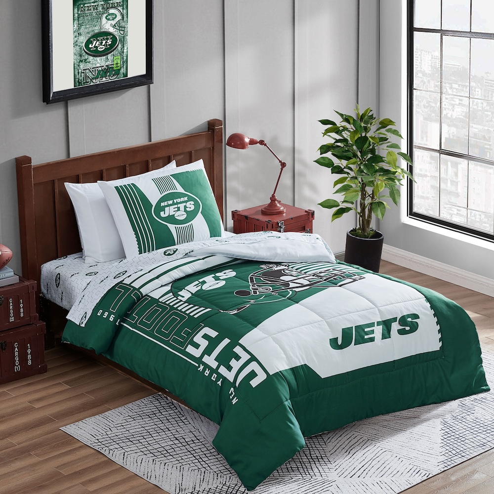 New York Jets TWIN Bed in a Bag Set