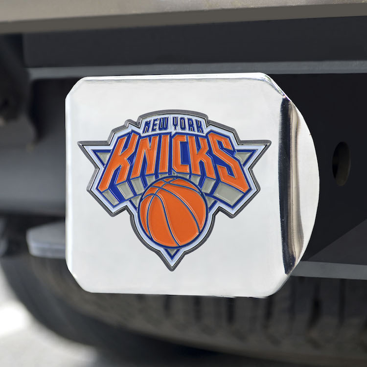 New York Knicks Color Chrome Trailer Hitch Cover