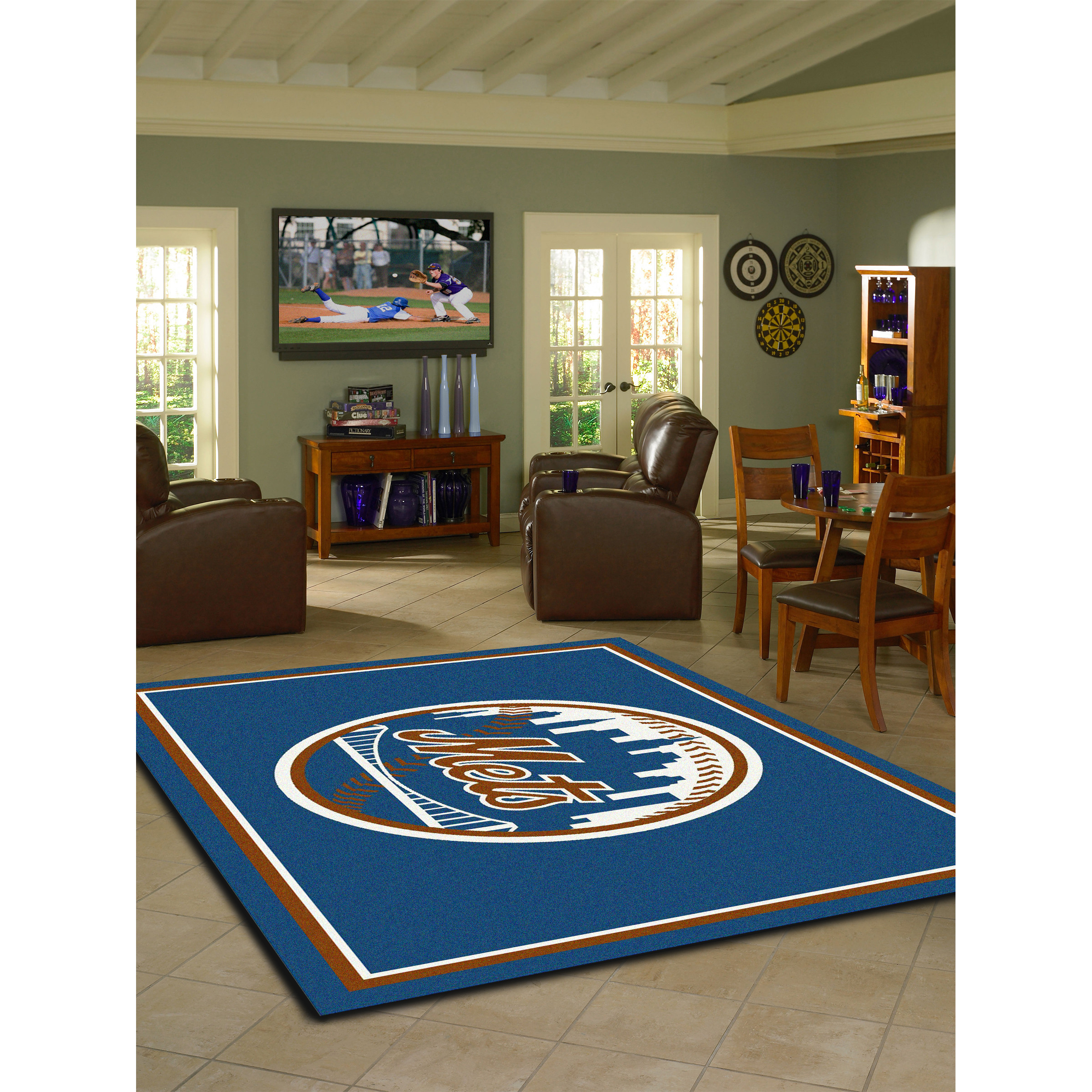 New York Mets 8 X 11 SPIRIT Rug